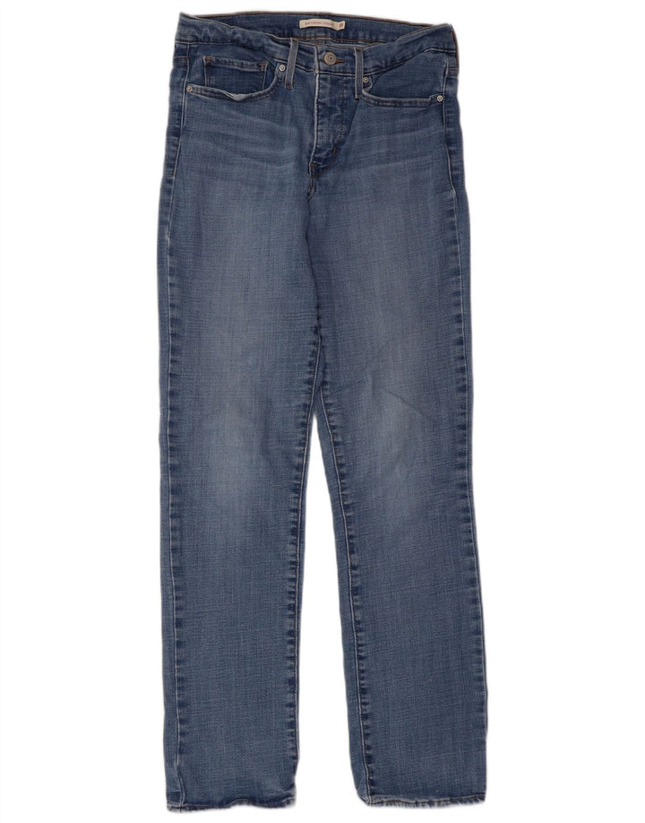 Levi's Womens 314 Shaping Straight Jeans W30 L32 Μπλε βαμβακερό