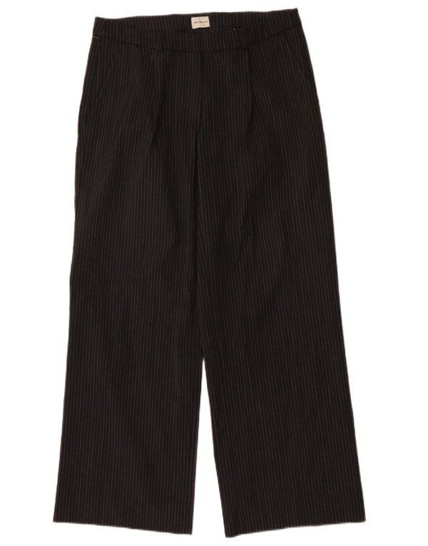 CALVIN KLEIN Γυναικείο ίσιο παντελόνι Chino W30 L31 Γκρι ριγέ πολυεστέρας