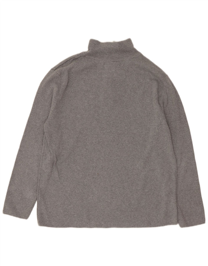 Zara Boys 1/4 με φερμουάρ μακρυμάνικο 13-14 ετών γκρι βαμβακερό