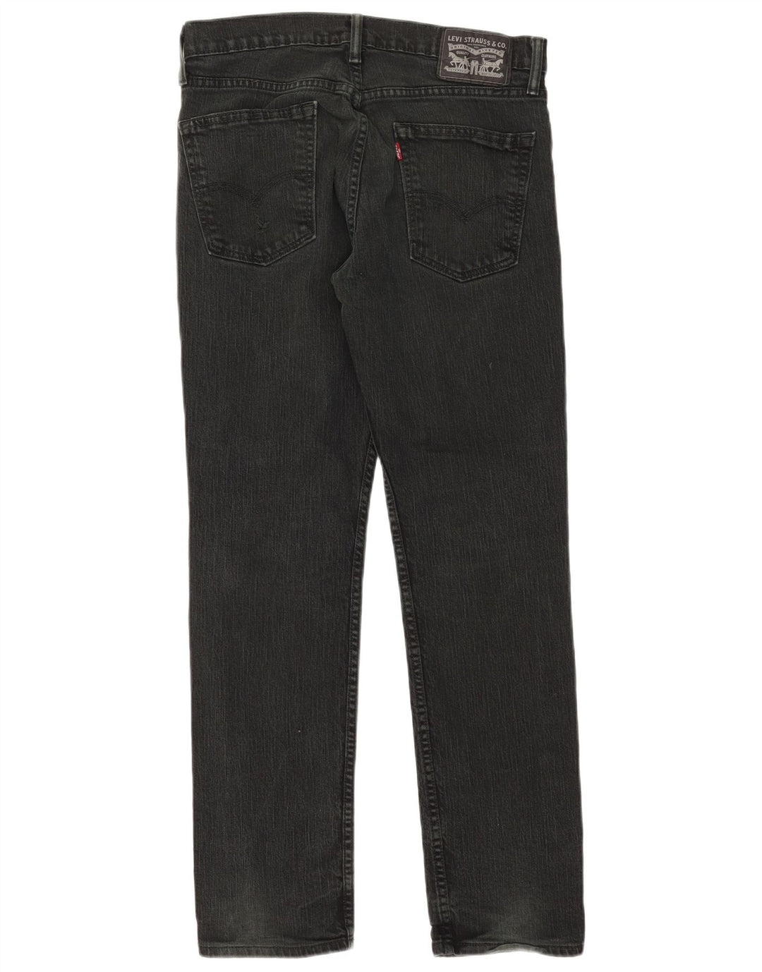 Γυναικείο τζιν ίσιο Levi's W32 L30 μαύρο βαμβακερό