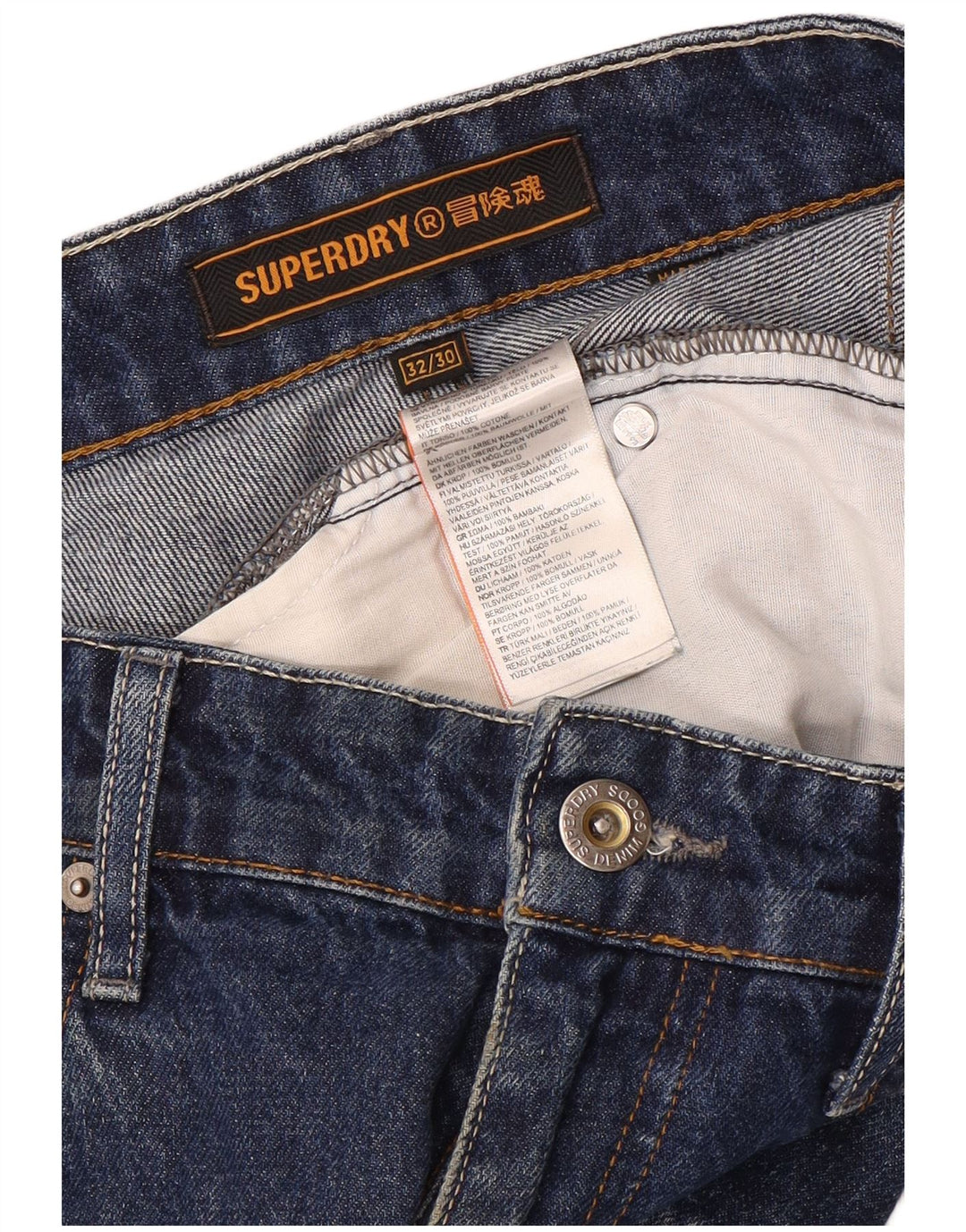 Ανδρικό Slim Jeans Superdry W32 L30 Blue Cotton