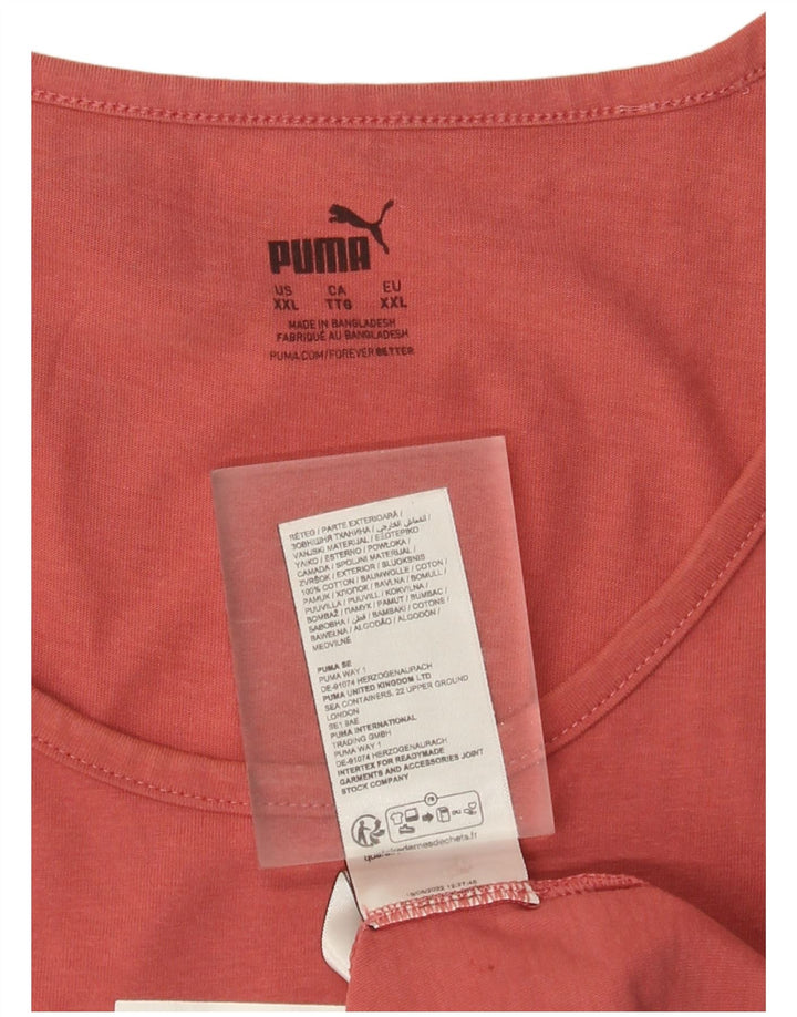 Ανδρικό γραφικό γιλέκο Puma 2XL ροζ βαμβακερό