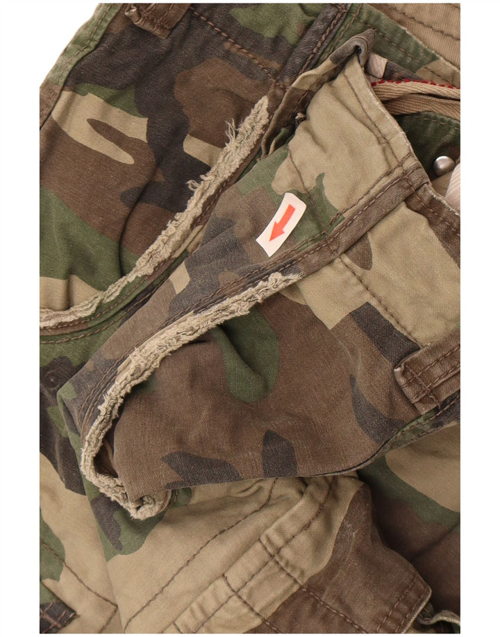 Jack & Jones Ανδρικό σορτς Cargo Medium W32 Χακί Καμουφλάζ Βαμβακερό