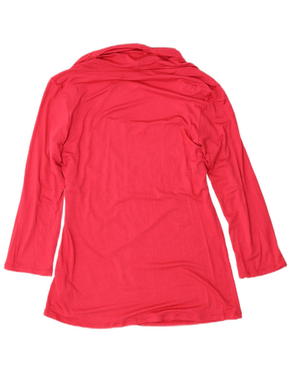 Zara Γυναικεία μπλούζα με 3/4 μανίκια τοπ UK 18 XL Ροζ βισκόζη