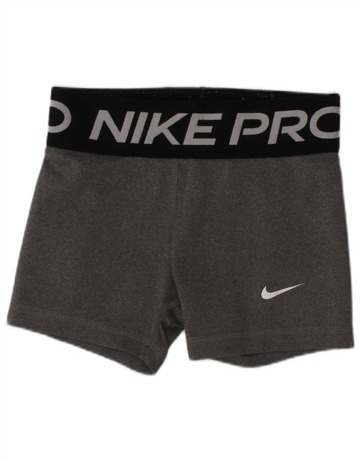 Γραφικό αθλητικό σορτς NIKE Girls Dri Fit 6-7 ετών XS Grey Polyester