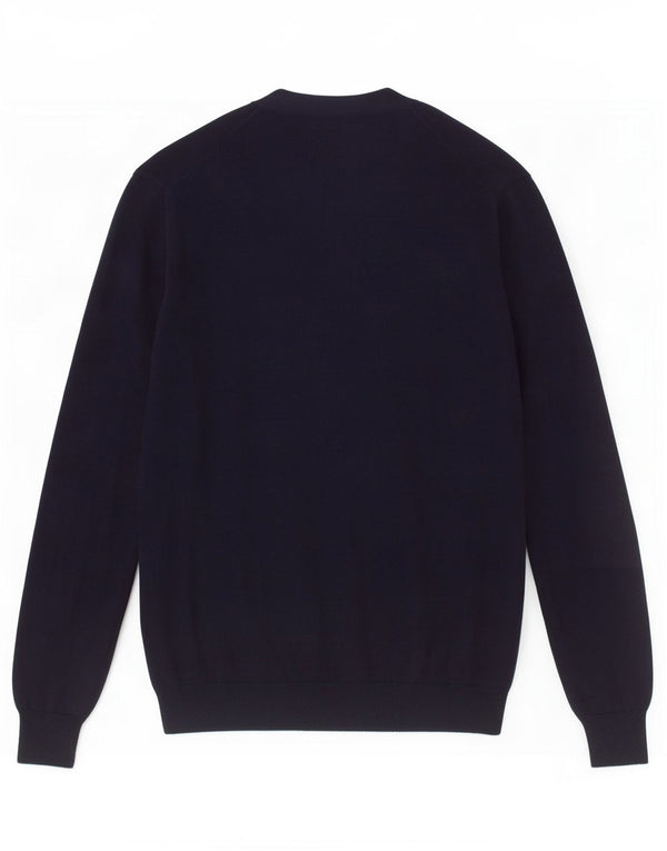 Polo Ralph Lauren Γυναικεία ζακέτα πουλόβερ UK 14 Medium Navy Blue από βαμβάκι
