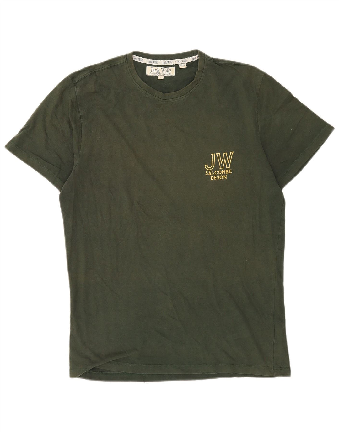 Ανδρικό γραφικό μπλουζάκι Jack Wills Top Medium Khaki Cotton