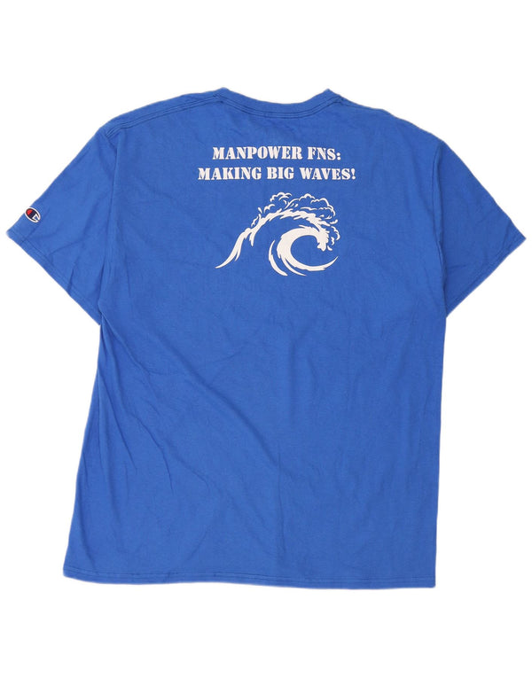 Ανδρικό T-Shirt Champion Graphic Top Large Blue