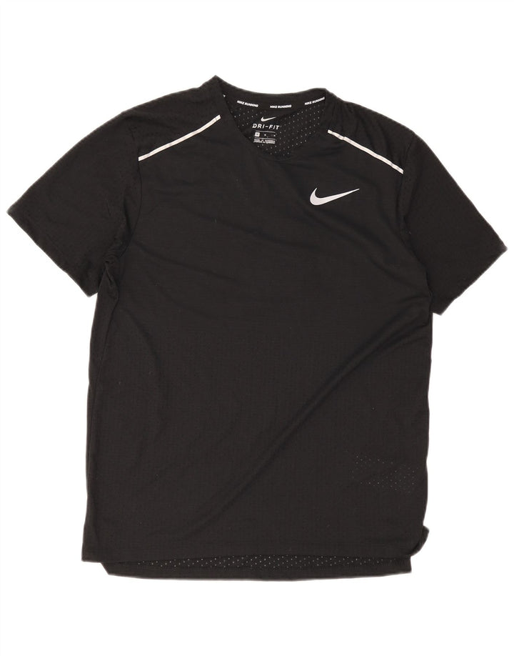 Ανδρικό T-Shirt Nike Dri Fit Top από μεσαίο μαύρο πολυεστέρα