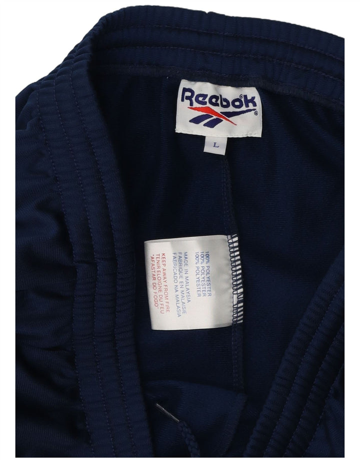 Ανδρική αθλητική φόρμα Reebok Graphic Παντελόνι Μεγάλο Navy Blue Polyester