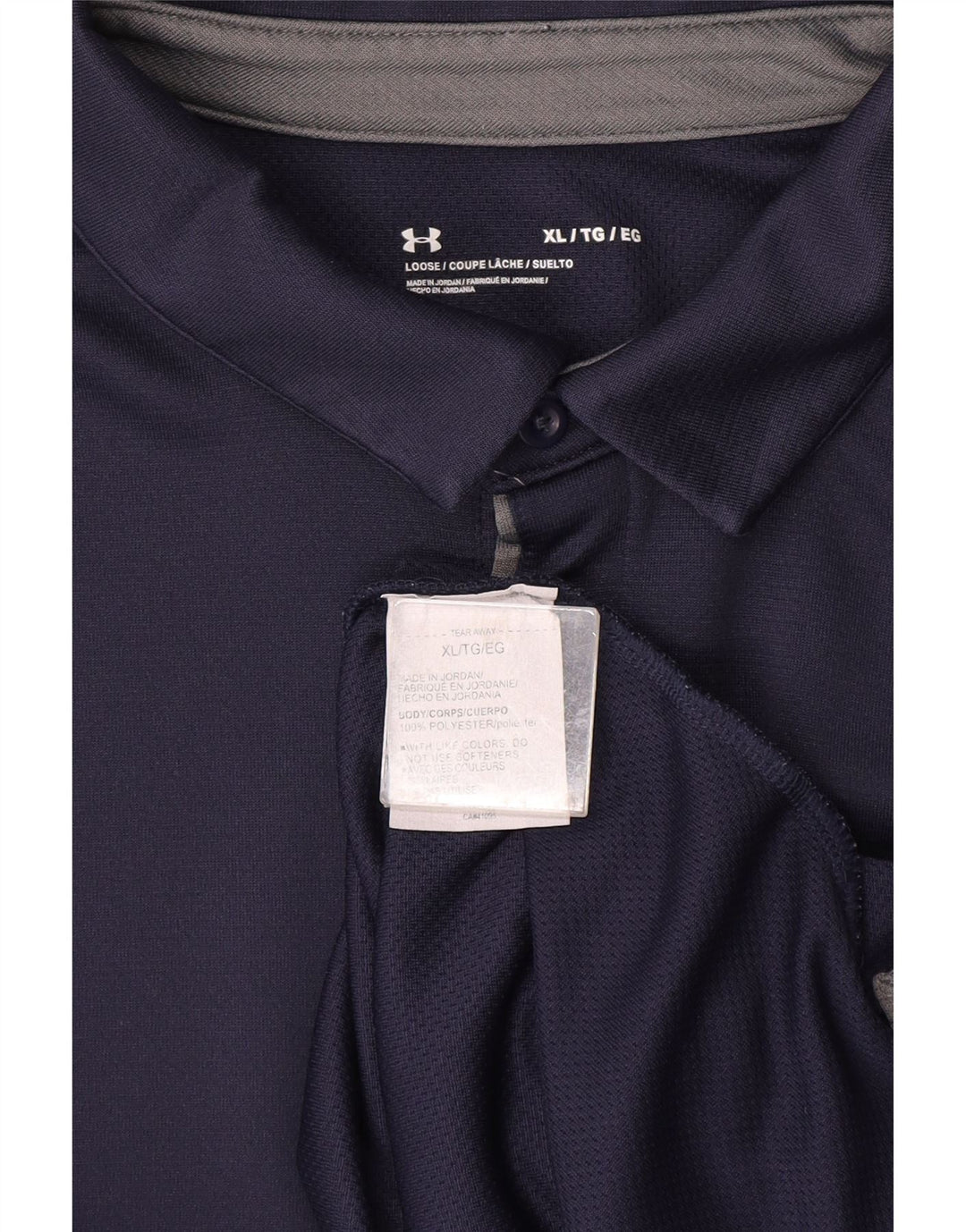 Under Armour Ανδρικό πουκάμισο Polo XL Navy Blue Polyester