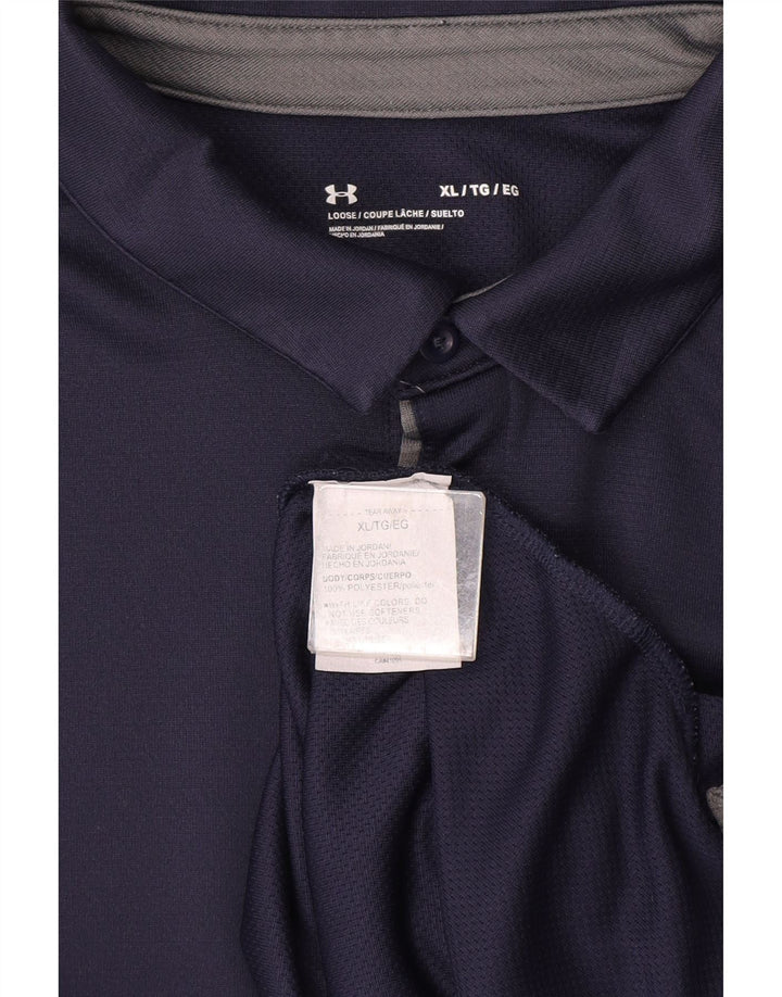 Under Armour Ανδρικό πουκάμισο Polo XL Navy Blue Polyester