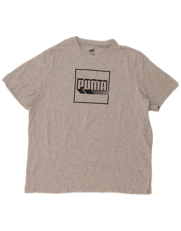 Ανδρικό γραφικό T-Shirt Puma Top XL Grey Flecked