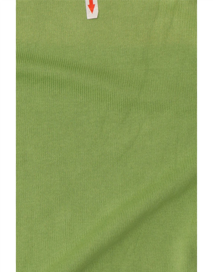 Ανδρικό πουλόβερ Zara Crew Neck Jumper Μεγάλο πράσινο βαμβακερό