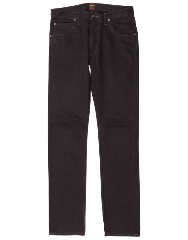 Lee Mens 101 Rider Slim Jeans W31 L34 Μαύρο βαμβακερό