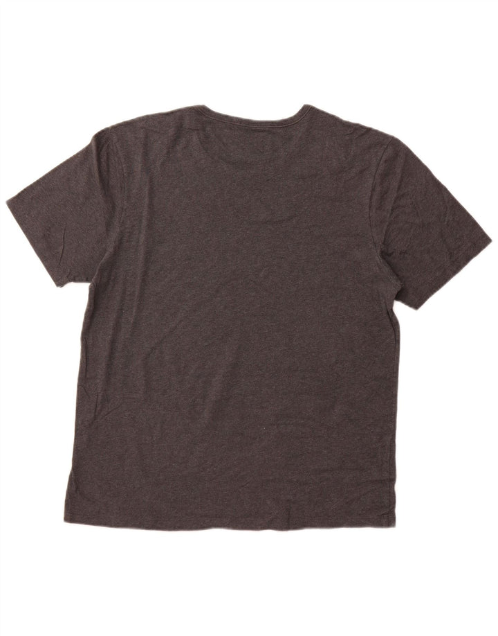 Γυναικείο T-Shirt HUGO BOSS Top UK 16 μεγάλο γκρι βαμβακερό