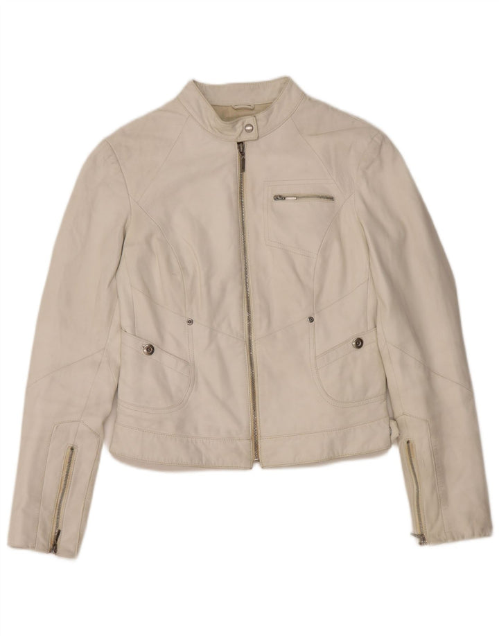 Conbipel Γυναικείο Biker Jacket IT 42 Medium White Leather
