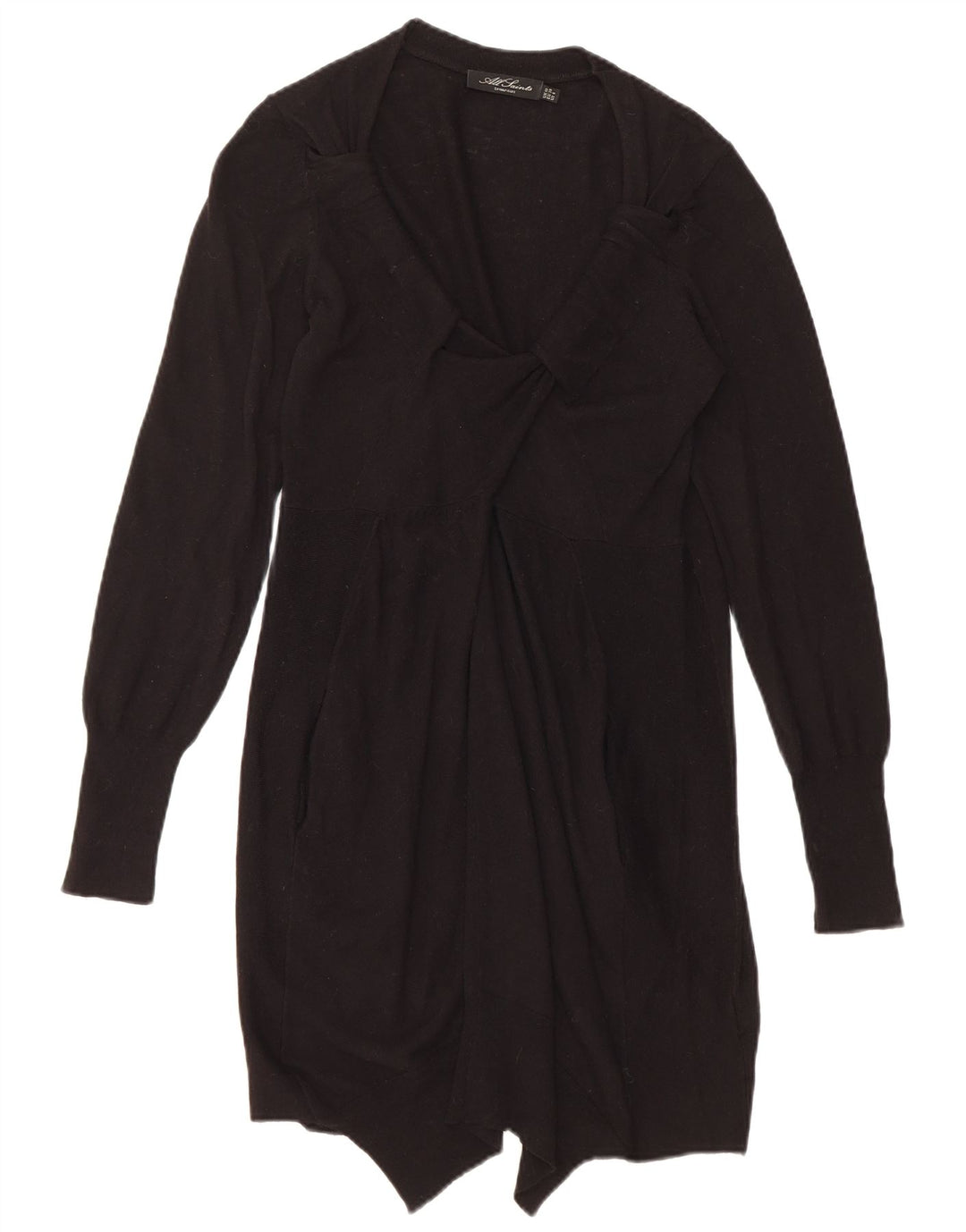 All Saints Γυναικείο φόρεμα άλτης UK 10 Small Black Wool