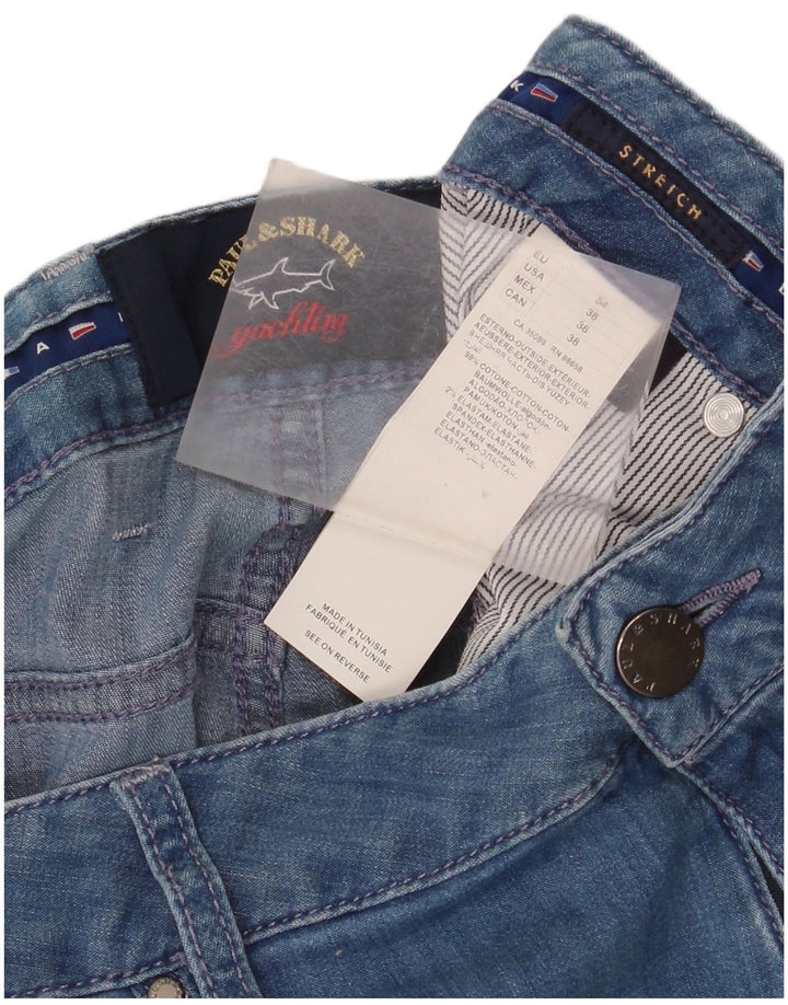 Paul & Shark Ανδρικό Stretch Straight Jeans W38 L33 Μπλε βαμβακερό