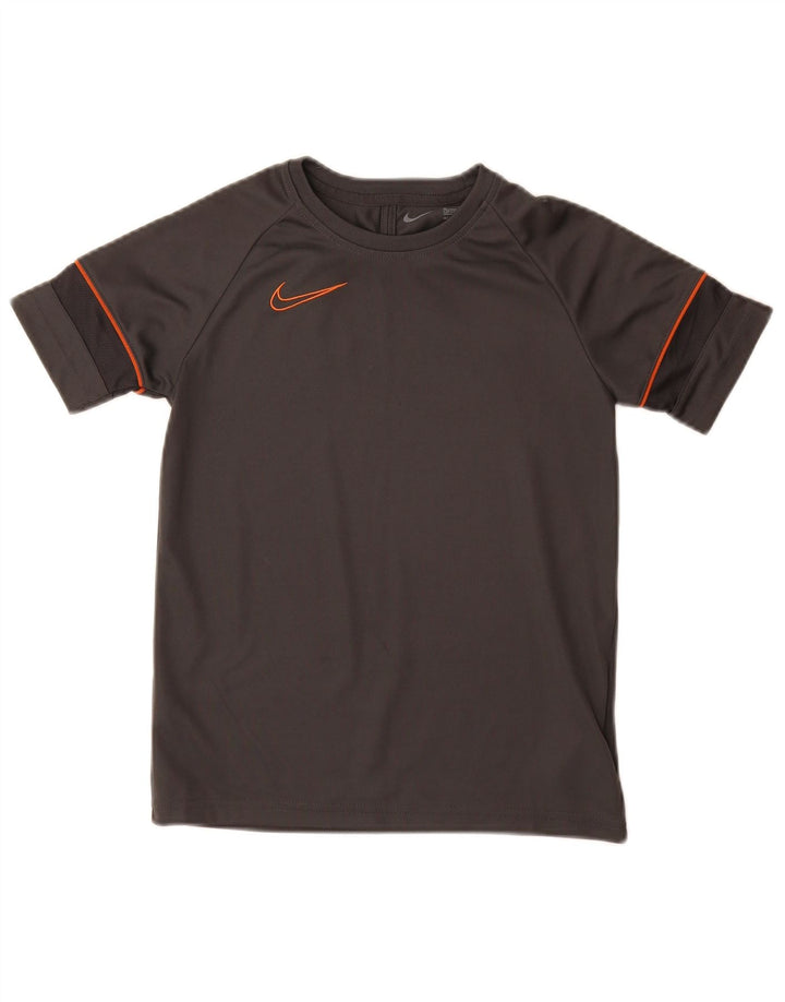 Μπλουζάκι Nike Boys Dri Fit Top 10-11 ετών Μεσαίο γκρι πολυεστέρα