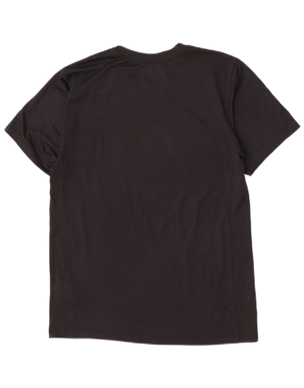 Ανδρικό γραφικό μπλουζάκι Nike, ανδρικό Dri Fit, μικρό μαύρο πολυεστέρα