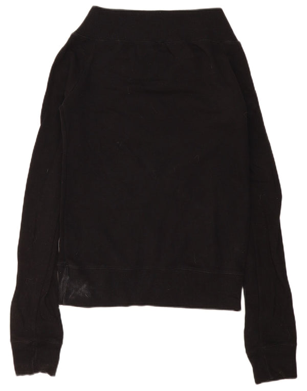 Fiorucci Γυναικείο Φούτερ γραφικό Jumper UK 10 Small μαύρο βαμβακερό