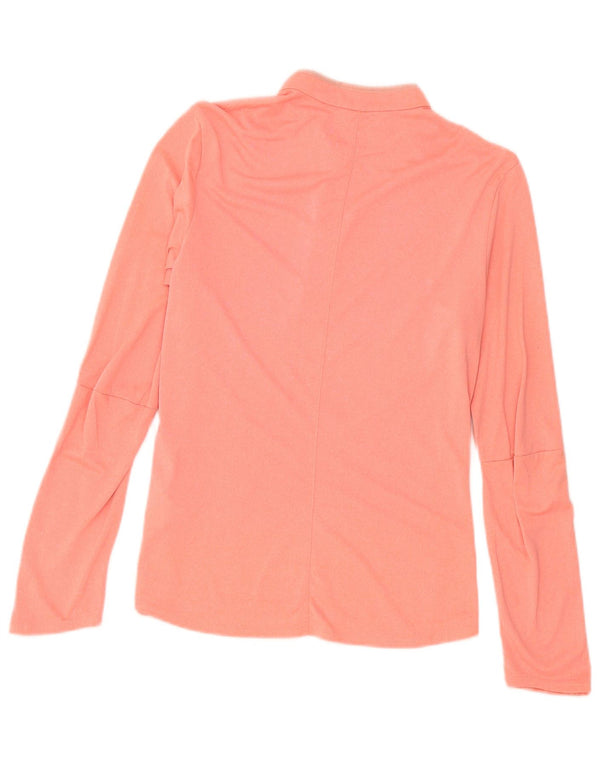 Adidas Γυναικείο Climalite Top μακριά μανίκια UK 8/10 Μικρός ροζ πολυεστέρας