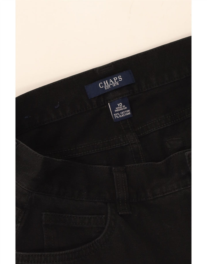 CHAPS Womens Straight Jeans US 10 Large W32 L29 Black Cotton Vintage Chaps and Second-Hand Chaps from Messina Hembry 