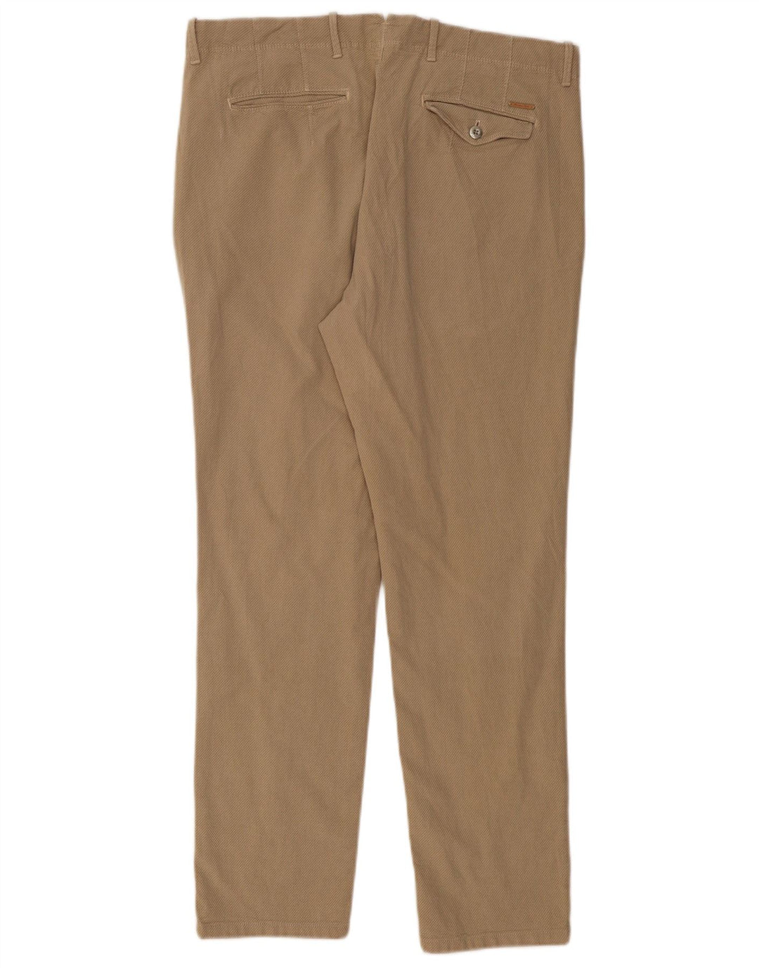 MASSIMO DUTTI Ανδρικό παντελόνι Chino με λεπτή εφαρμογή EU 46 XL W36 L30 Μπεζ βαμβακερό