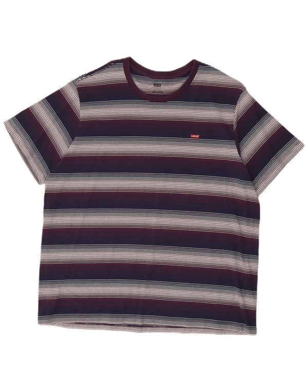 Ανδρικό μπλουζάκι Levi's Standard Top XL Πολύχρωμο ριγέ βαμβακερό