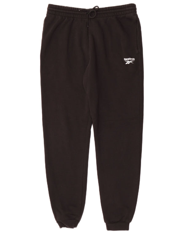 Ανδρική φόρμα Reebok Παντελόνι Joggers Μεσαίο μαύρο βαμβακερό