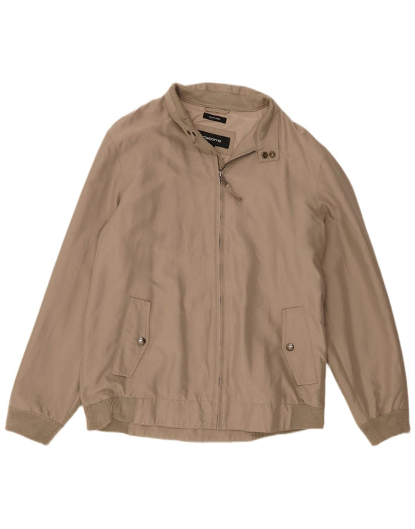 Vintage Ανδρικό Bomber Jacket UK 40 Large Beige Polyester