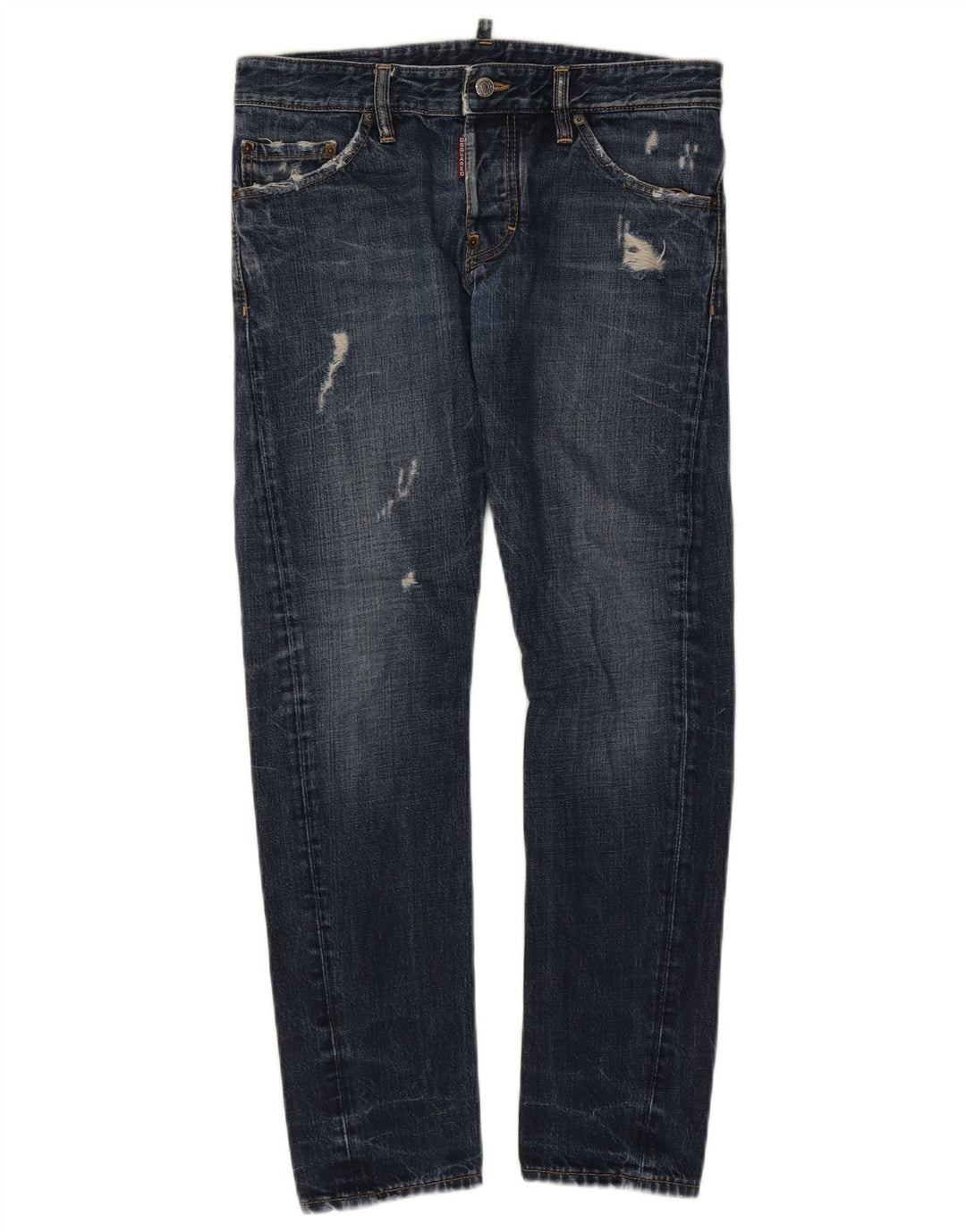 Dsquared Γυναικεία Distressed Slim Jeans IT 46 Large W32 L29 Μπλε βαμβακερό