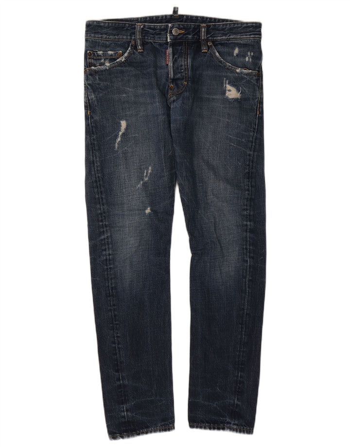 Dsquared Γυναικεία Distressed Slim Jeans IT 46 Large W32 L29 Μπλε βαμβακερό