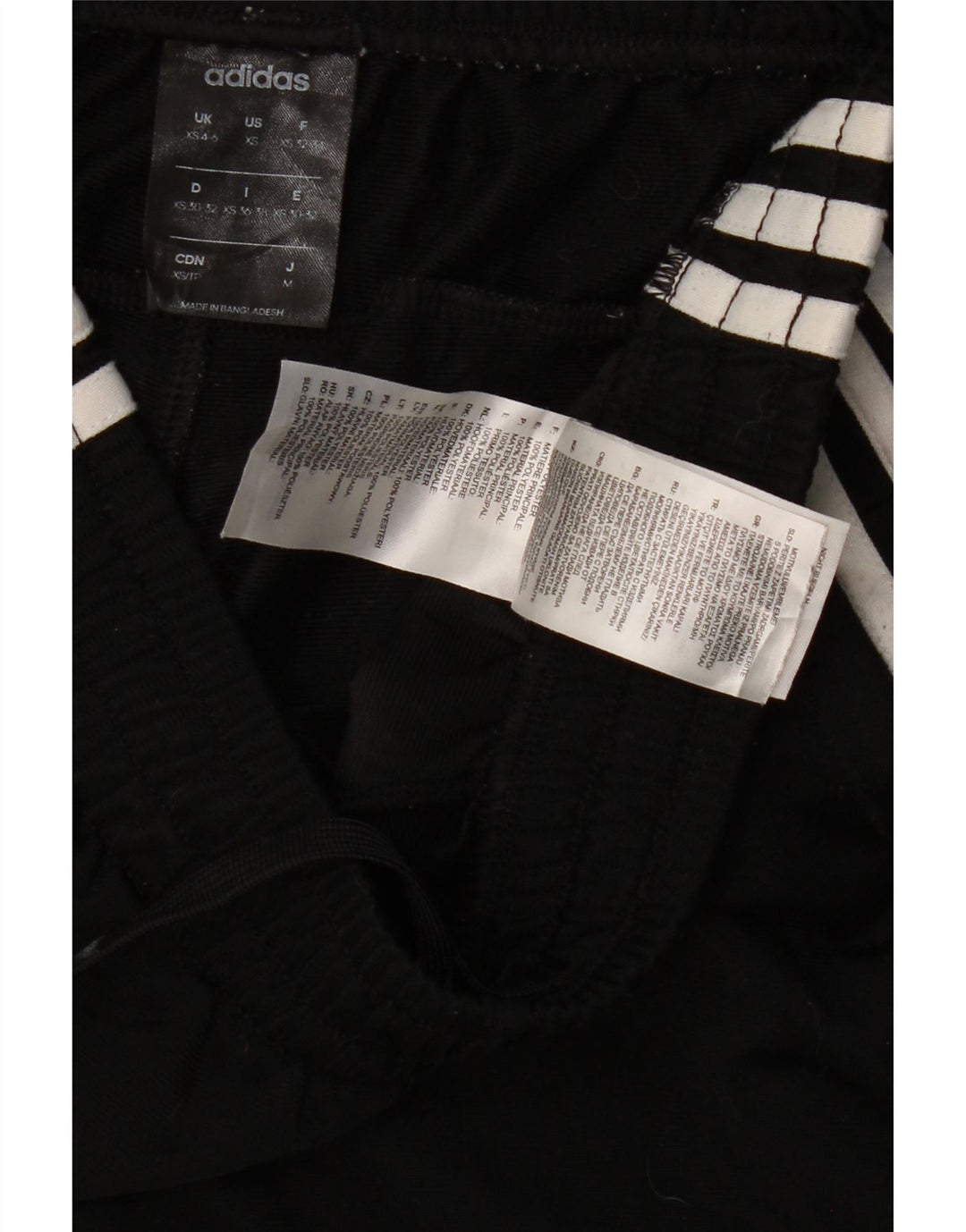 Γυναικεία αθλητική φόρμα ADIDAS Παντελόνι UK 4/6 XS Μαύρο Πολυεστέρας