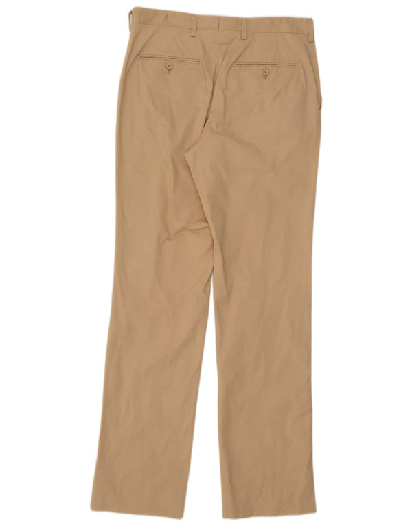 Zara Ανδρικό ίσιο παντελόνι EU 40 Medium W31 L33 Μπεζ βαμβακερό