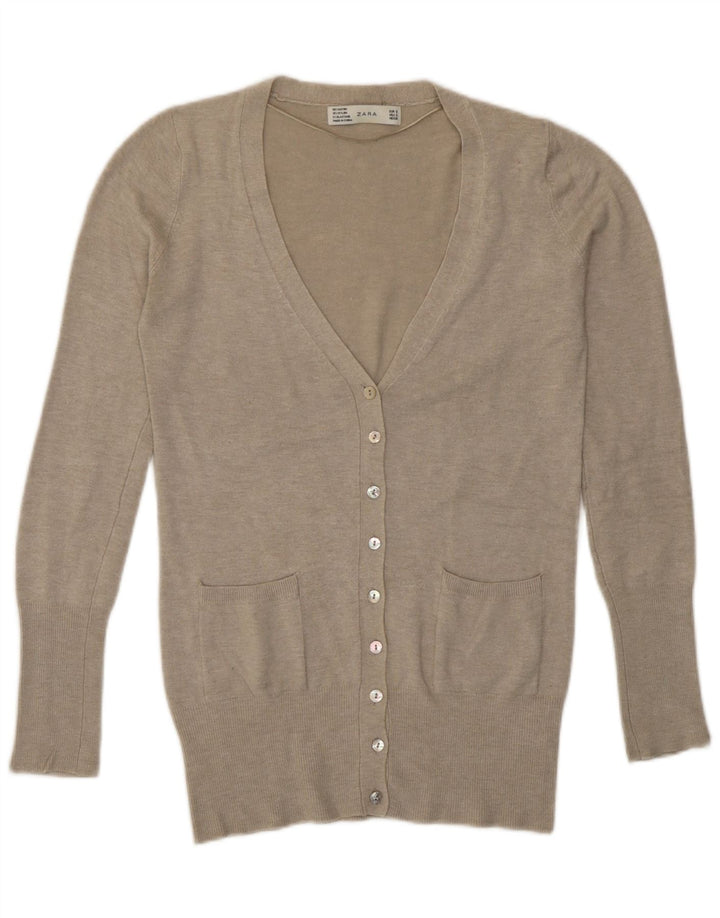 Zara Γυναικεία Ζακέτα UK 10 Small Grey