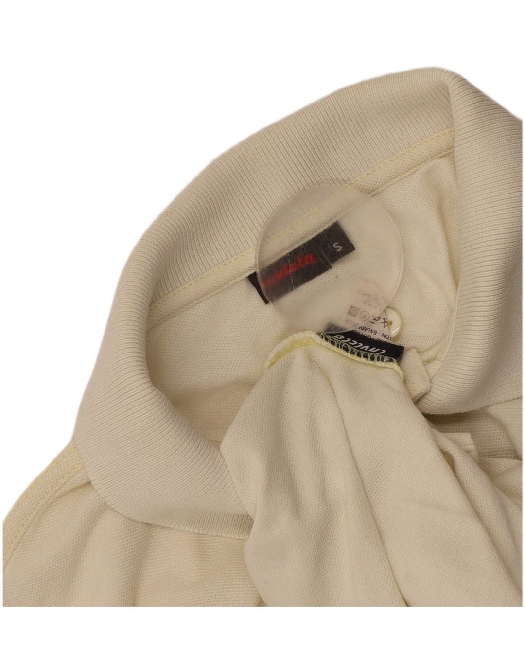 Ανδρικό μπλουζάκι πόλο Invicta Μικρό σε λευκό βαμβακερό