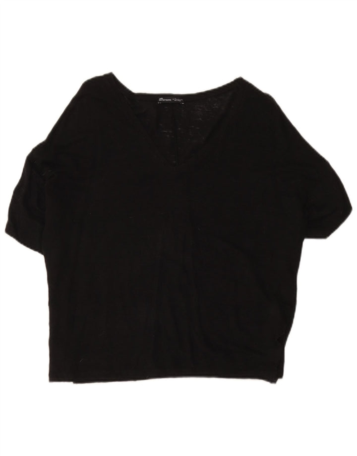 Zara Γυναικεία Μπλούζα Τοπ UK 14 Medium Black