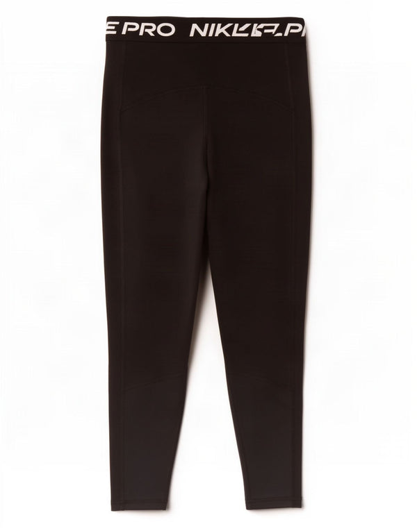 Γυναικεία Nike Dri Fit Graphic Crop leggings UK 12 Medium Black Polyester