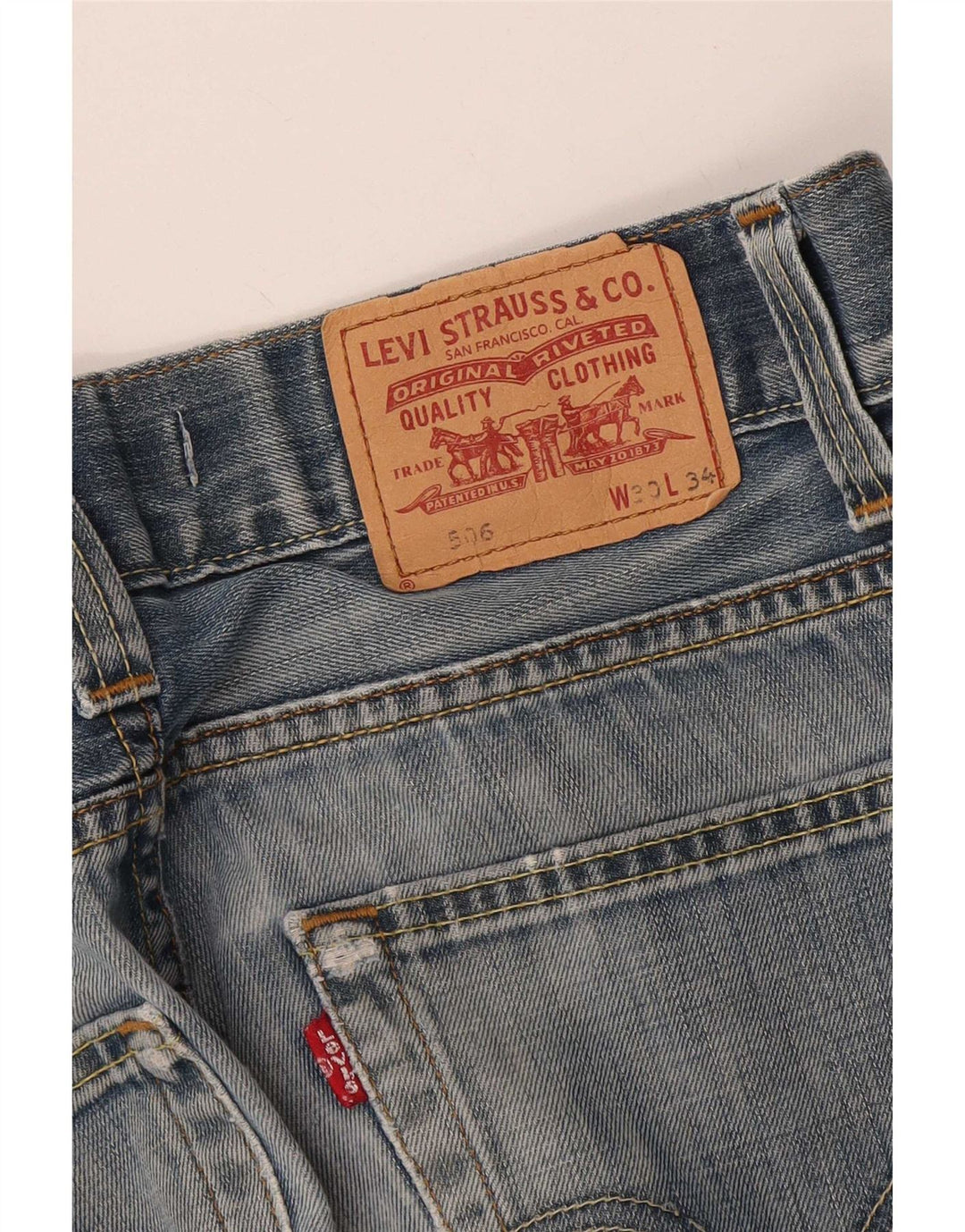 Levi's Mens 506 Standard Fit Straight Jeans W30 L34 Blue