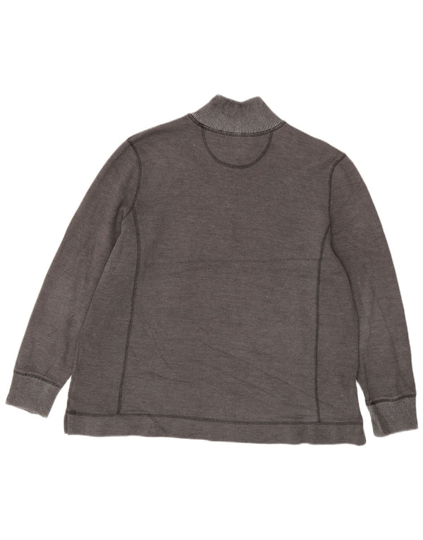EDDIE BAUER Γυναικείο φούτερ με φερμουάρ Jumper UK 20 2XL Γκρι βαμβακερό