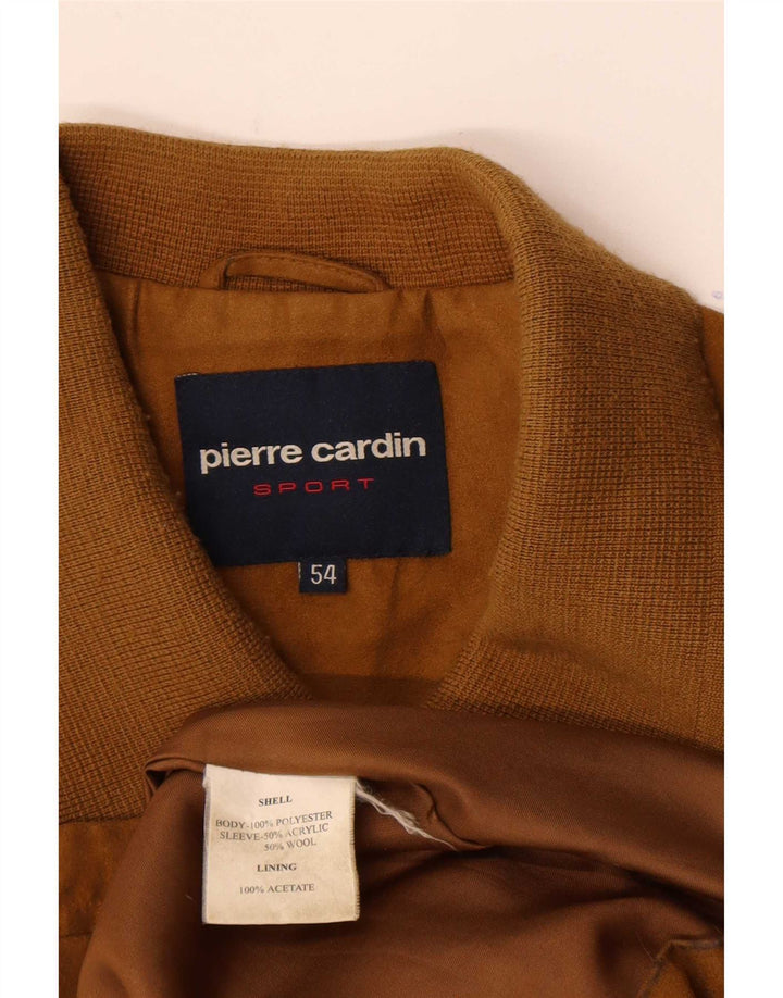 Pierre Cardin Ανδρικό Bomber Jacket IT 54 2XL Yellow Polyester