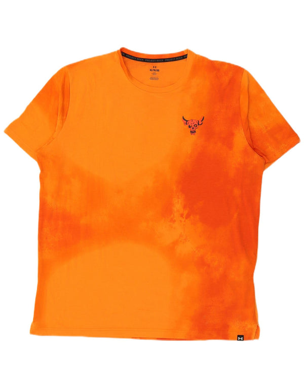 Under Armour Ανδρικό γραφικό T-Shirt Top XL Orange Tie Dye Cotton