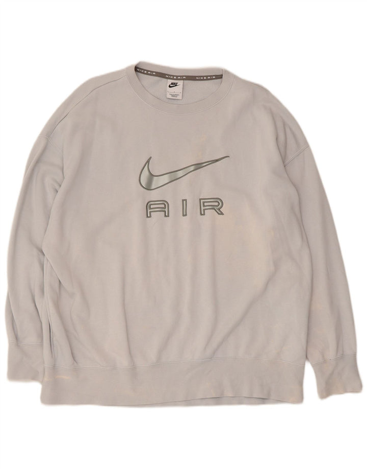 Ανδρικό γραφικό φούτερ Nike Jumper μεγάλο μπλε βαμβακερό