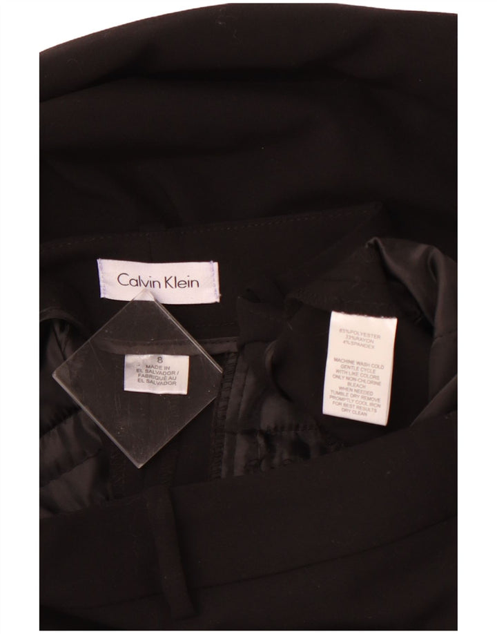 CALVIN KLEIN Γυναικείο ίσιο παντελόνι Chino US 8 Medium W32 L30 μαύρο