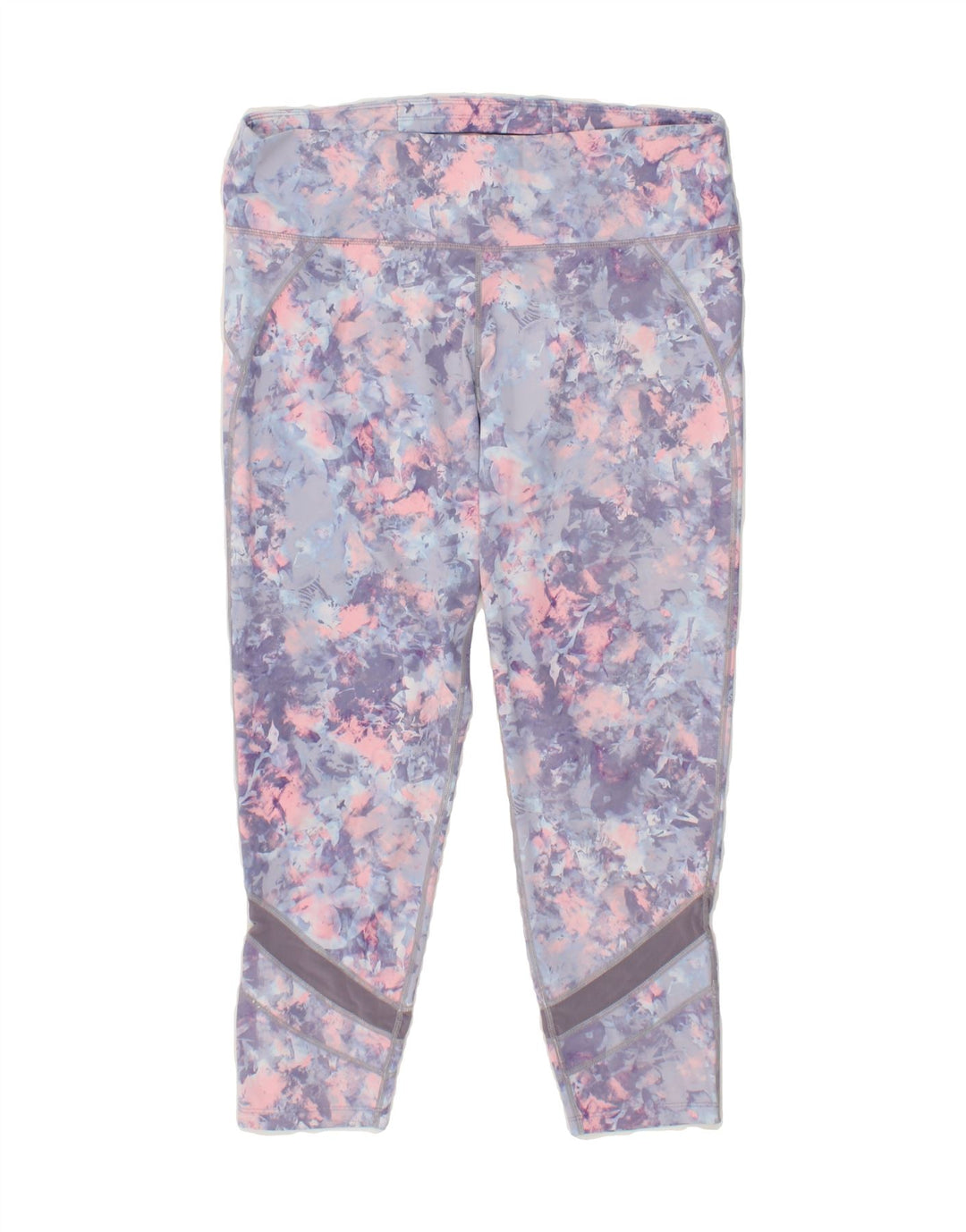 MOUNTAIN WAREHOUSE Womens Leggings UK 16 Large Purple Floral Polyester Vintage Mountain Warehouse and Second-Hand Mountain Warehouse from Messina Hembry 