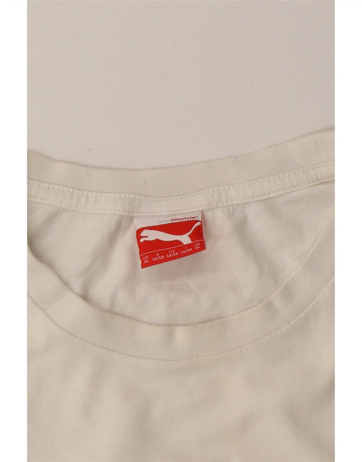 Ανδρικό γραφικό T-Shirt PUMA Top XL Λευκό