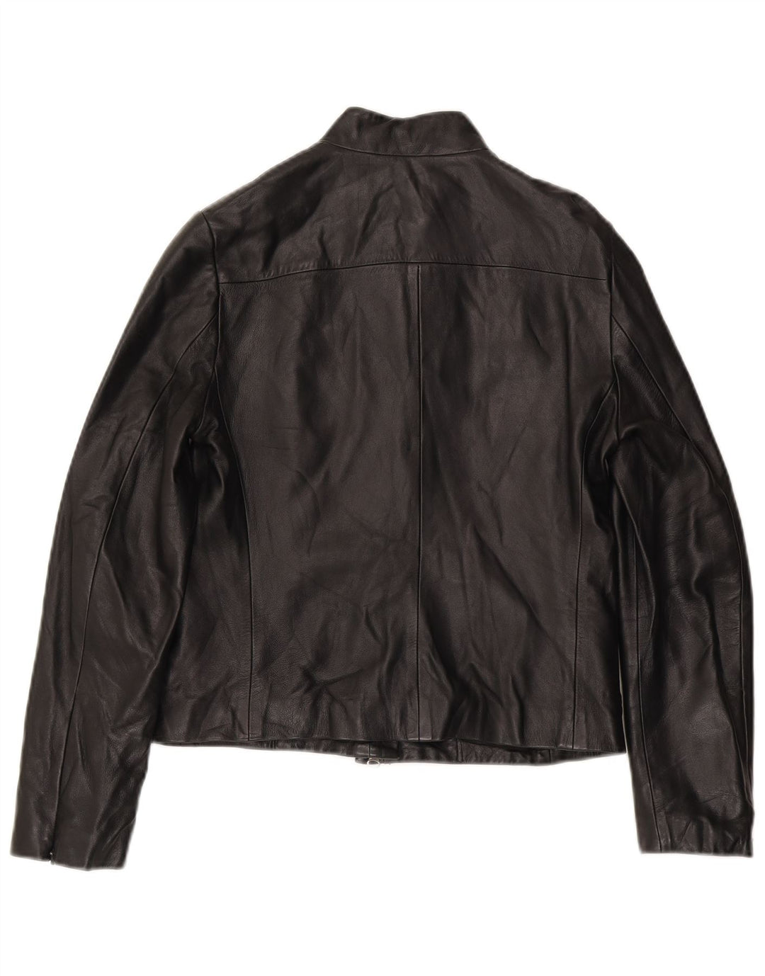 Γυναικείο δερμάτινο μπουφάν French Connection UK 12 Medium Black Leather