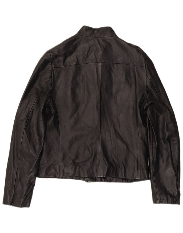 Γυναικείο δερμάτινο μπουφάν French Connection UK 12 Medium Black Leather
